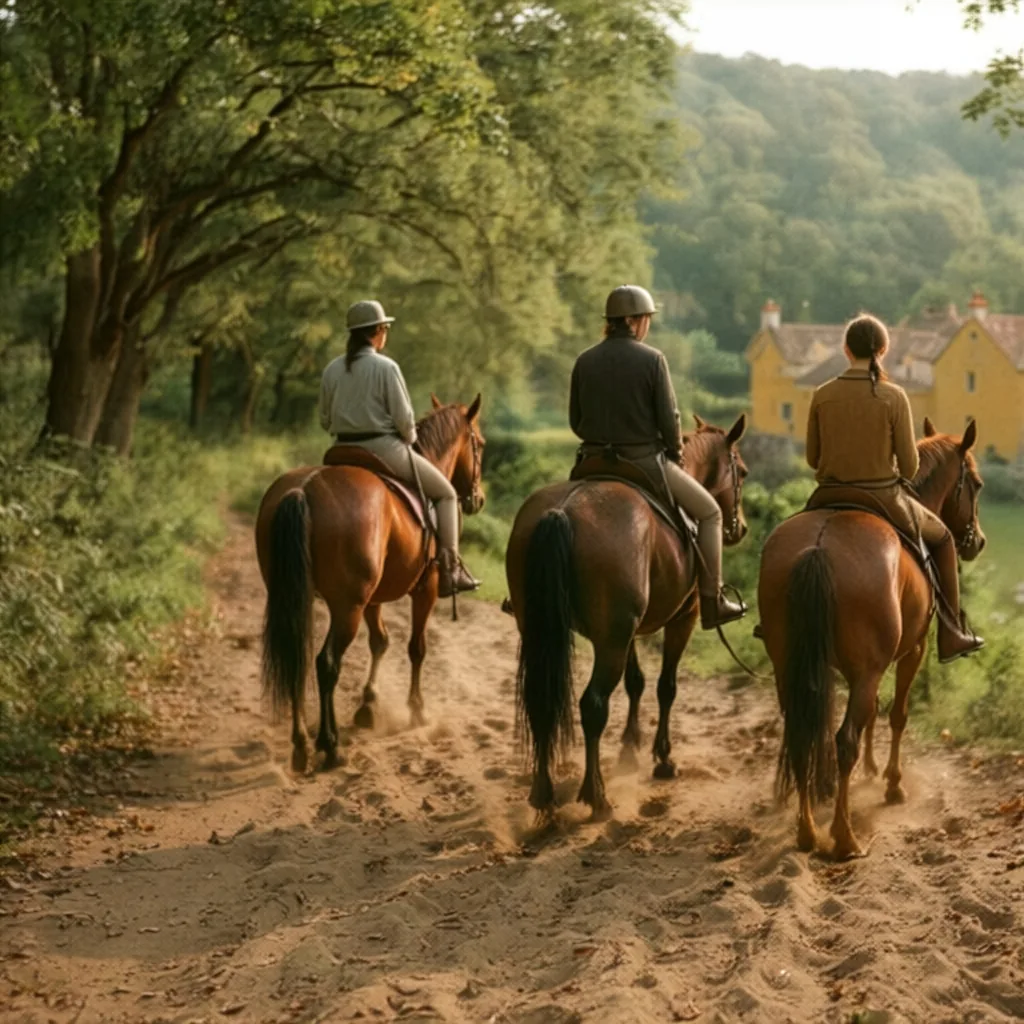 Balade à cheval en Dordogne, autour de Cénac-et-Saint-Julien